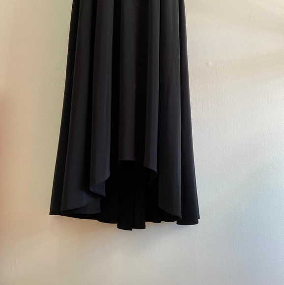 Evan Picone flowy beaded neck black dress - Picture 7 of 9